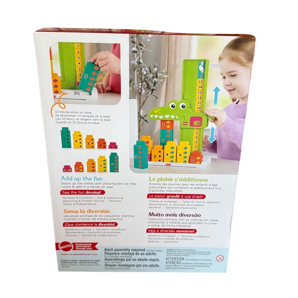 Fisher Price Adding‎ Alligator Math Toy Educational Learning Game 3+ - Picture 2 of 2